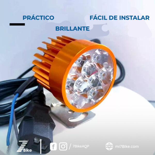 Faro LED impermeable para Motocicleta