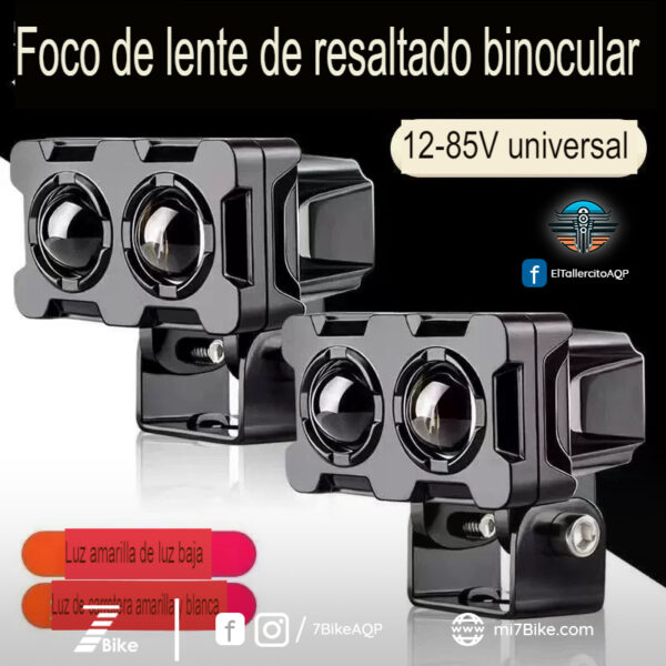 Faro Binocular LED para Motocicleta - Image 4