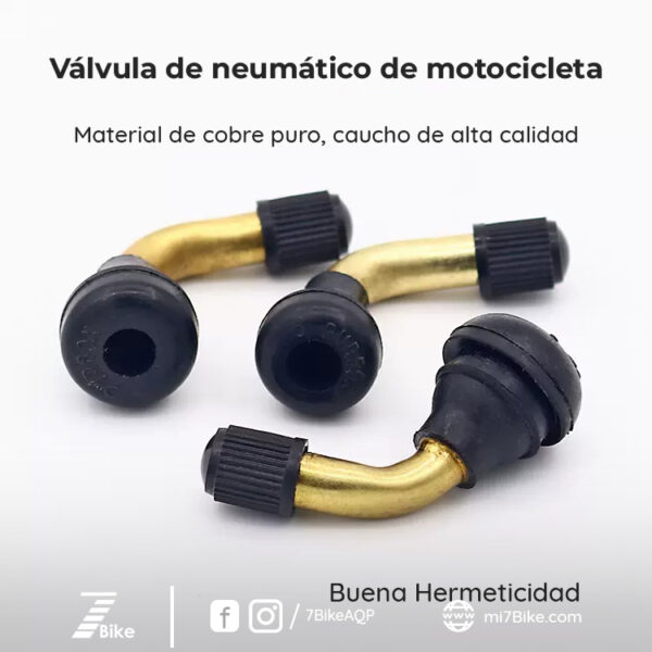 Válvula de neumático de vacío para motocicleta